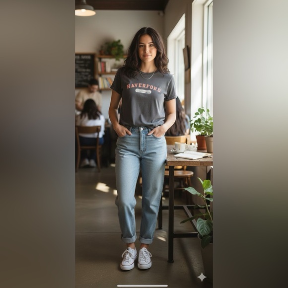 League Tops - League Haverford shirt women size Small top tank short sleeve tee casual *